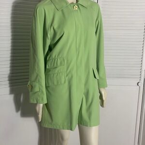 Valerie Stevens Microfiber‎ Green Car Coat Women Size 6